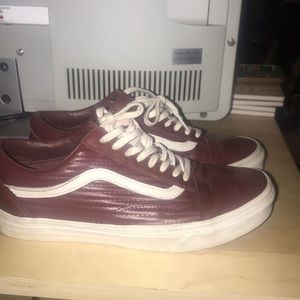 COPY - Gently worn leather vans!